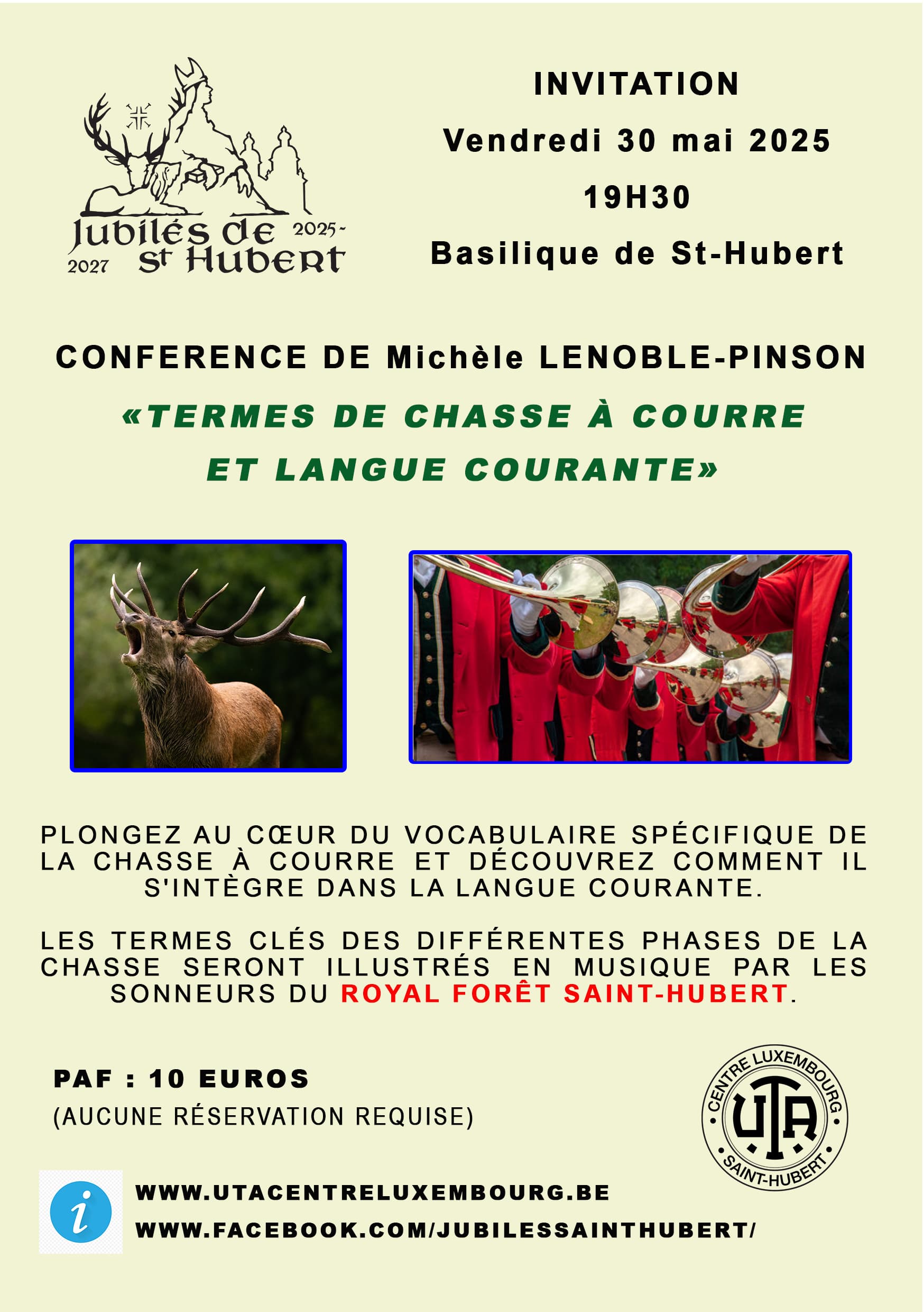 Conférence la chasse dans la langue française