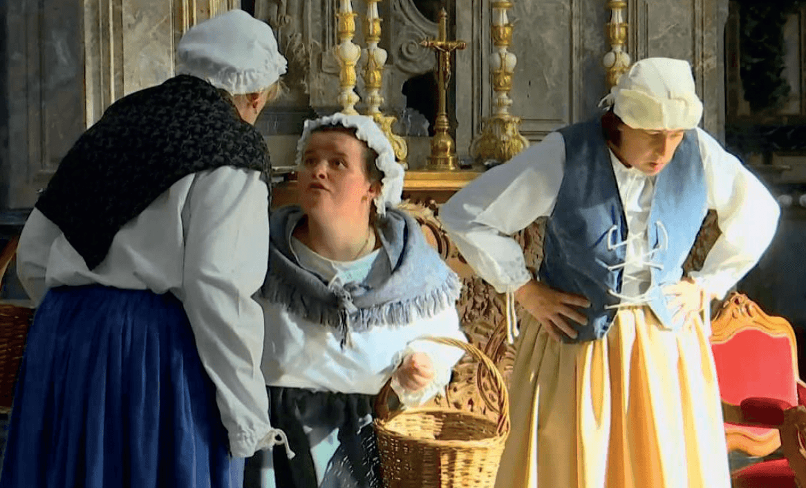 Pièce de théatre dans la basilique de Saint-Hubert